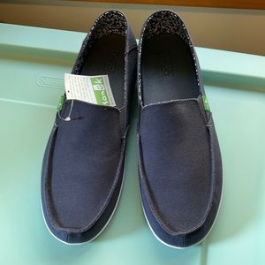 Sanuk Men’s Deck Shoes- Navy - Size 10- New W/ Tag